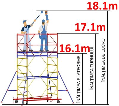 Передвижная модульная вышка (2,0x2,0) 1+13 ID999MARKET_356541 фото